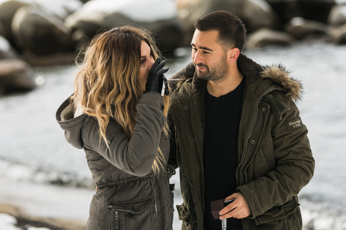 Lake Tahoe Surprise Engagement 