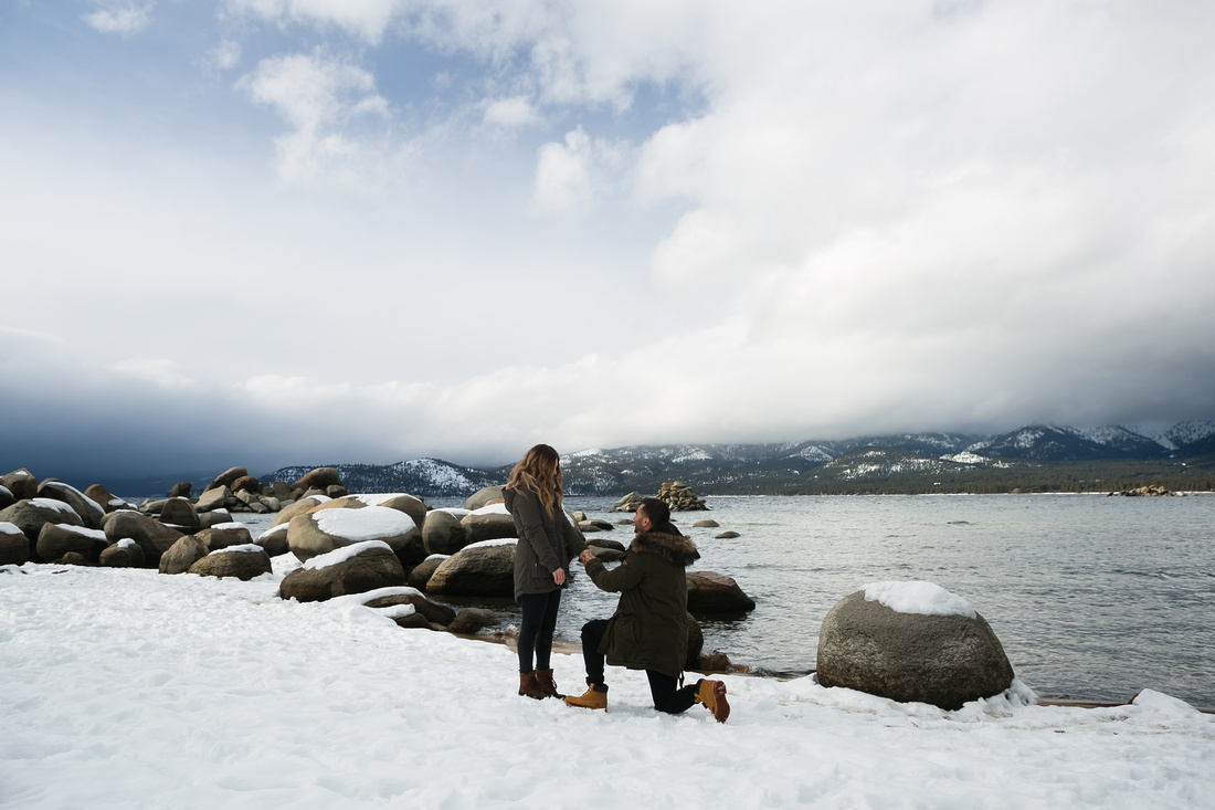 Lake Tahoe Surprise Engagement 