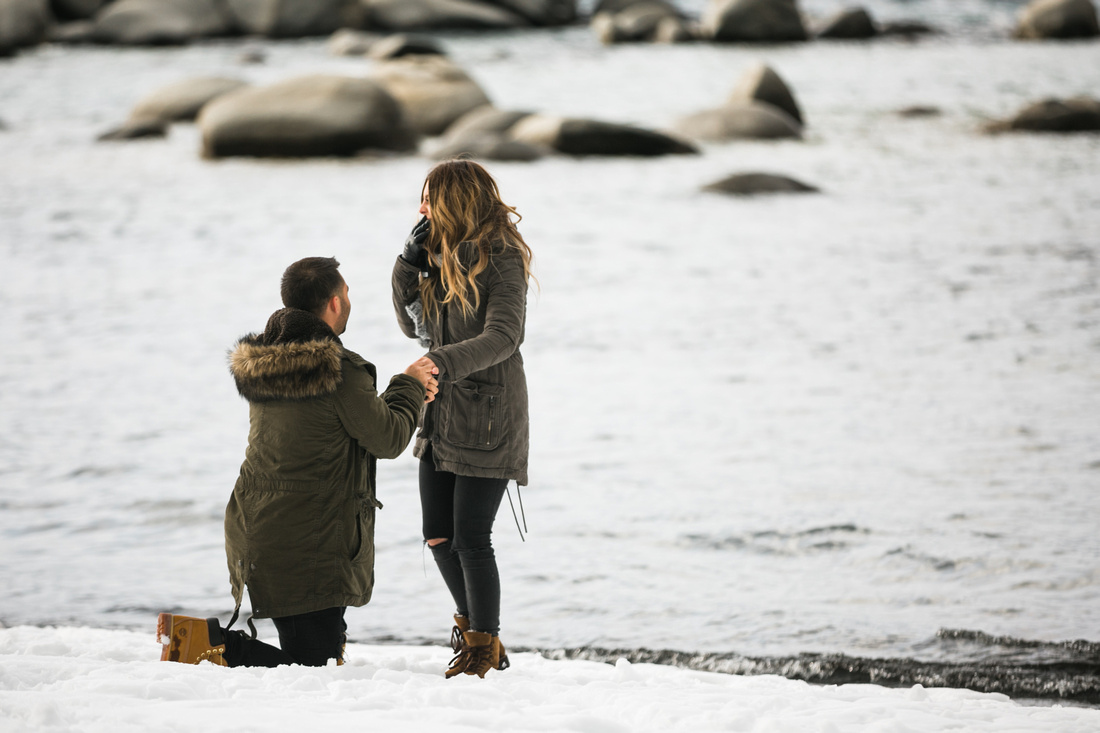 Lake Tahoe Surprise Engagement 