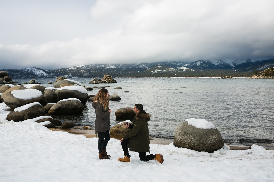 Lake Tahoe Surprise Engagement 