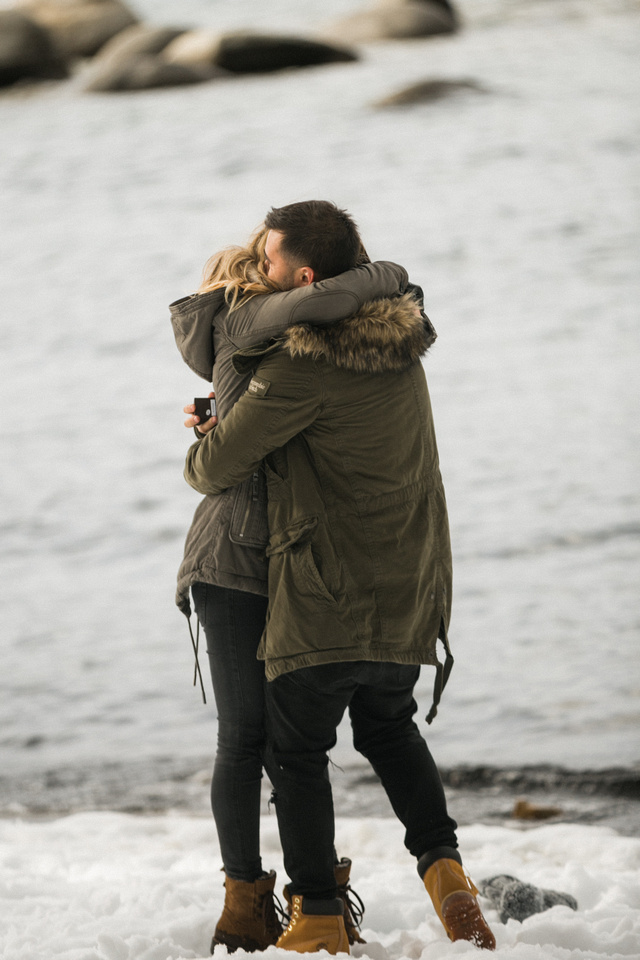 Lake Tahoe Surprise Engagement 