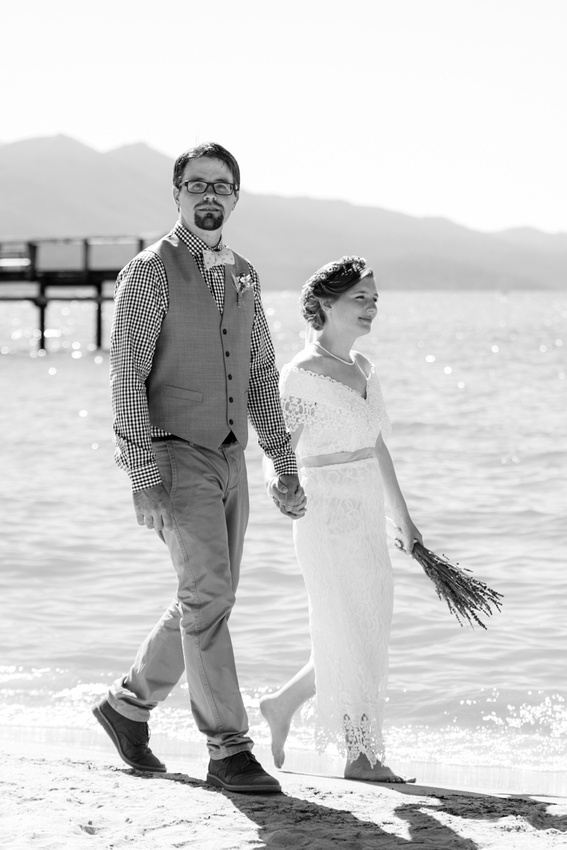 Lake Tahoe Beach Wedding